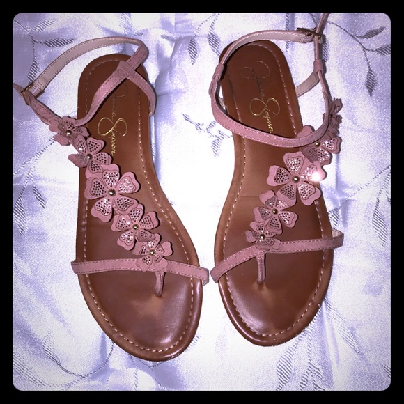 jessica simpson floral sandals